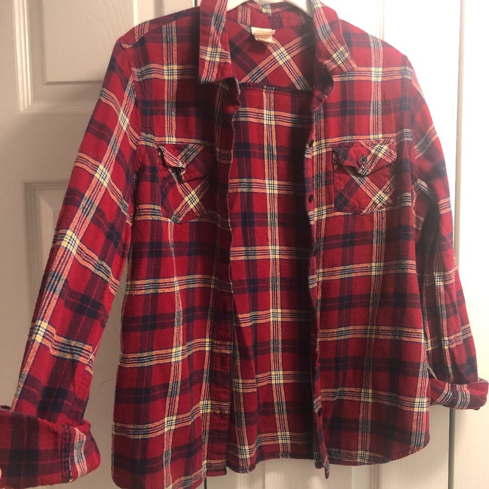 Mossimo Supply Co| Red flanel sz XL